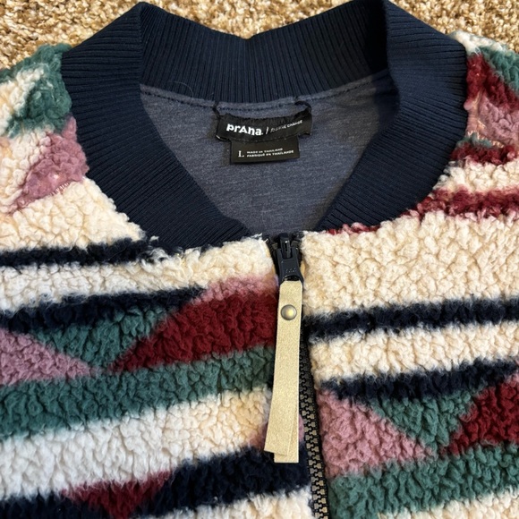 Prana || Polar Escape Reversible Hi Pile Fleece Bomber Jacket Size L - Picture 5 of 10